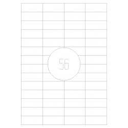 Etykiety samoprzylepne 52x21,2 100 szt. A4 MAT